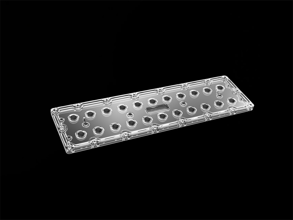 1枚のLEDの洪水ライト レンズの対称の60度LEDの街灯レンズに付きSMD7070 22枚