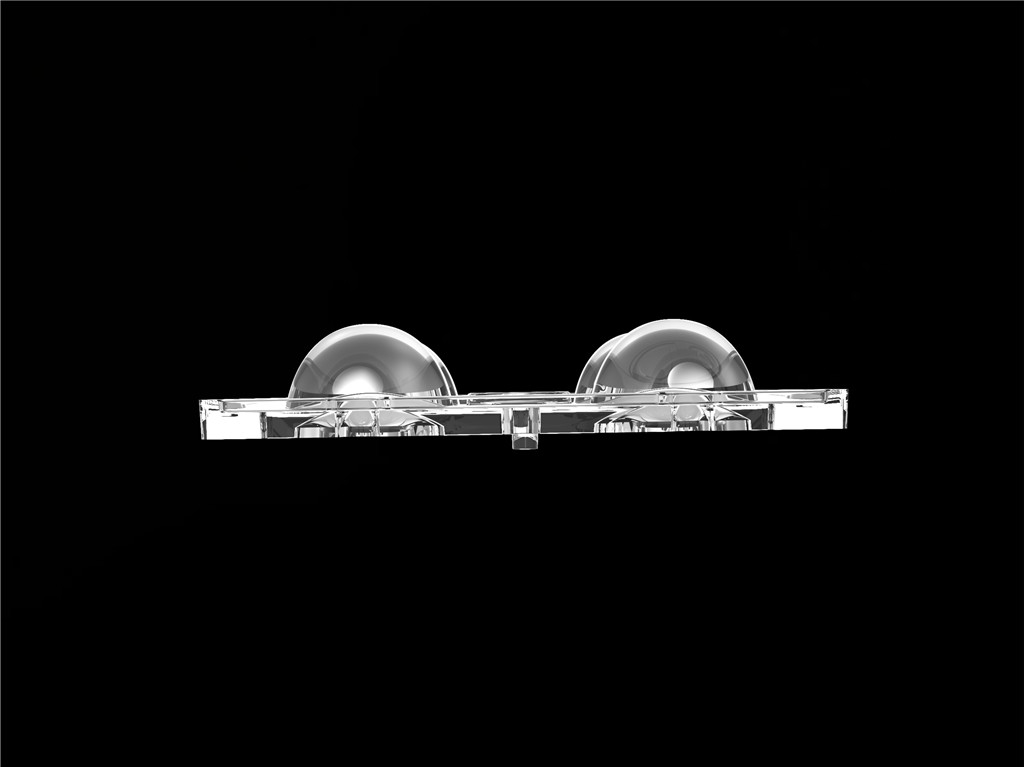 50*50mm 60度 4 In 1 LEDライトレンズ 洪水照明のためのPC素材 SMD7070/ 5050/4*3030 LED