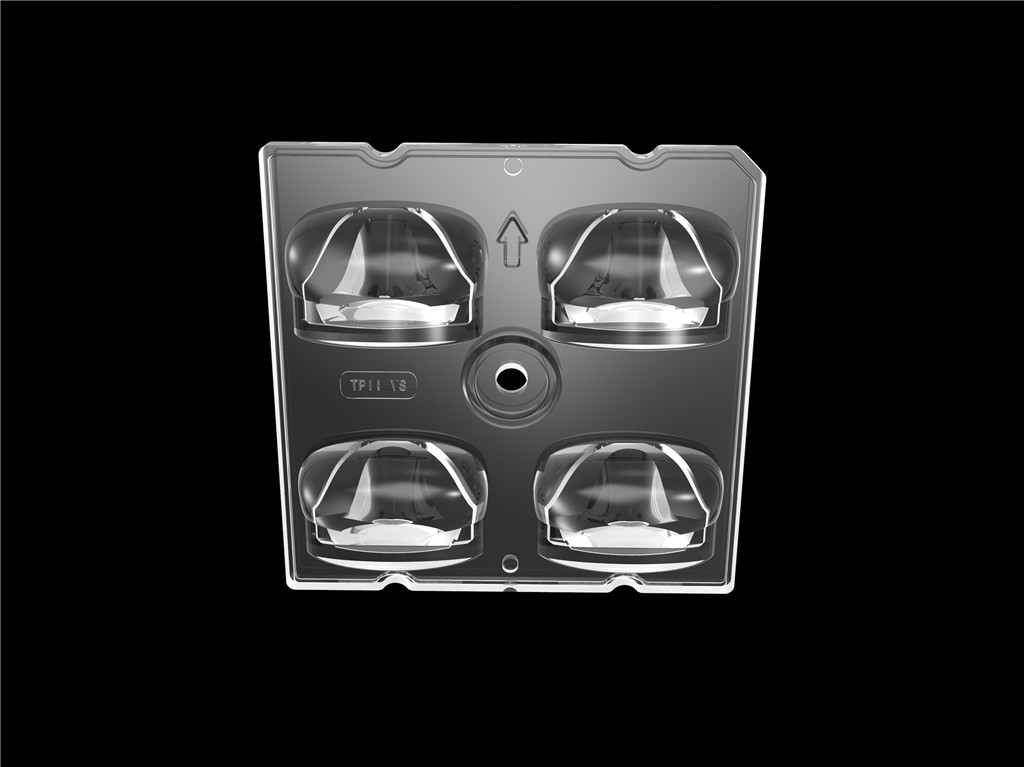 50*50mm 55*152度/TYPE2-VS 4 In 1 LEDライトレンズPC素材 LEDストリートライトモジュールSMD3535/5050LED