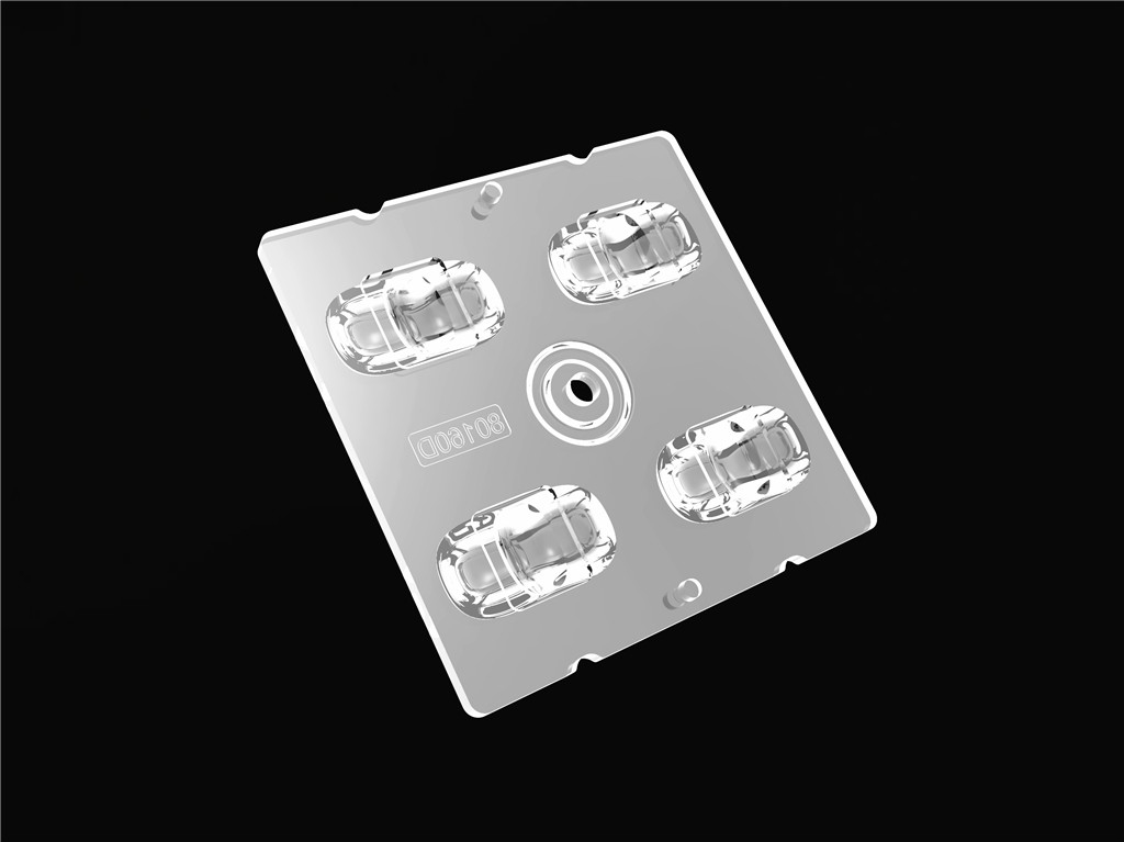 4IN1 50*50mm 80*160度 レンズビームアングル LEDストリートライトモジュール