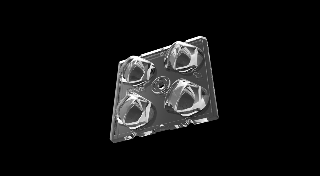 50*50mm 高伝導性 LED ストリートライト モジュール 4IN1 50度偏光レンズタイプとSMD5050 LED チップ