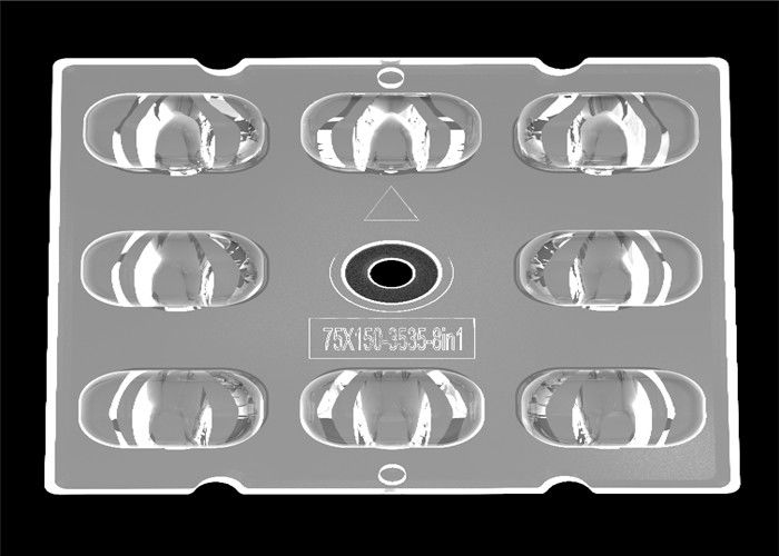 LED Sreetライトのための1つの反射器のキットの非対称的なクリー族XTE多LEDレンズ8