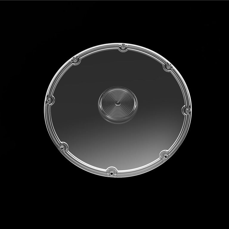 Φ206mm スパーク - ハイベイ UFO LED 光学レンズ 120 度 高電力産業用エリア照明