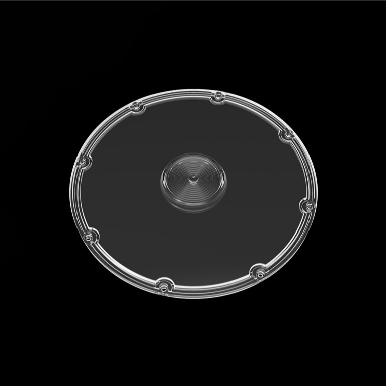 Φ206mm スパーク - ハイベイ UFO LED 光学レンズ 120 度 高電力産業用エリア照明