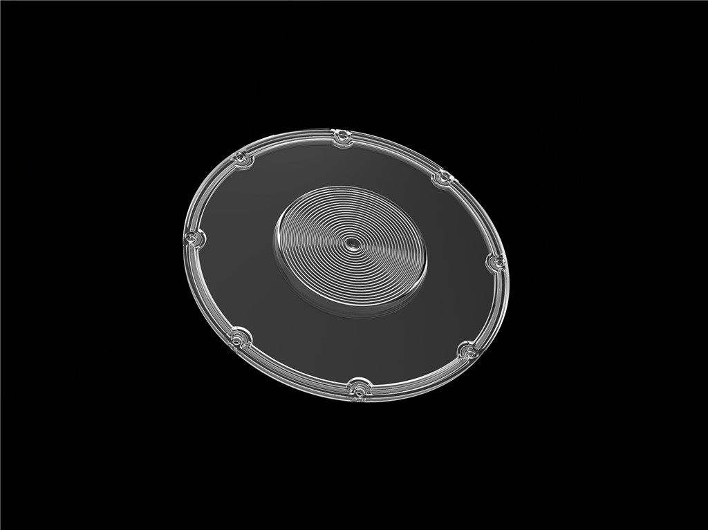 スパーク-AC型 Φ206mm 120度 プラスチックUFO ハイベイLEDレンズ 3030 高電力