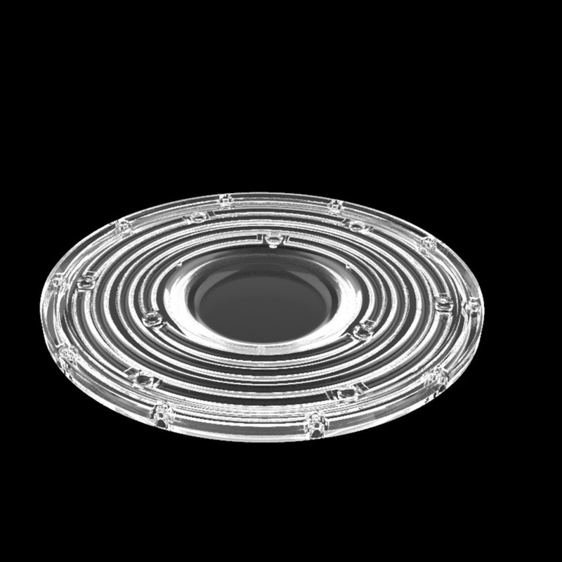 φ235mm 丸いUFO ハイベイライトレンズ 100W 150W 3030 LED鉱山ランプレンズ 90度光学LEDレンズ