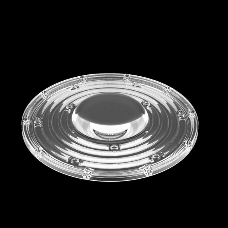 φ235mm 丸いUFO ハイベイライトレンズ 100W 150W 3030 LED鉱山ランプレンズ 90度光学LEDレンズ