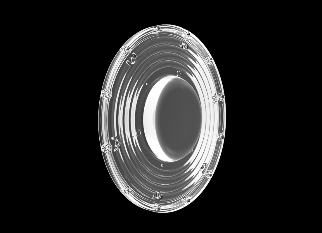 200W φ265mm SMD3030 PC Led UFO Bay Light With 90Degree Beam Angle IP66 保護レベル
