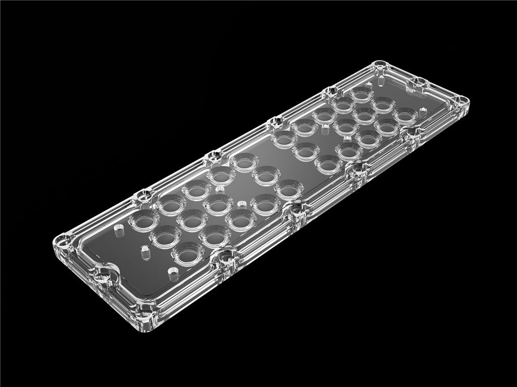 60高い湾ライトのために証明される程度LEDの光学レンズL236*W70mmのサイズROHS