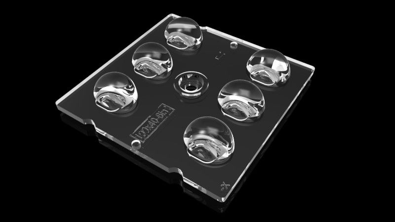 5050 / LEDの街灯のための1つの次元50*50mmに付き3535のLEDライト レンズ6つ