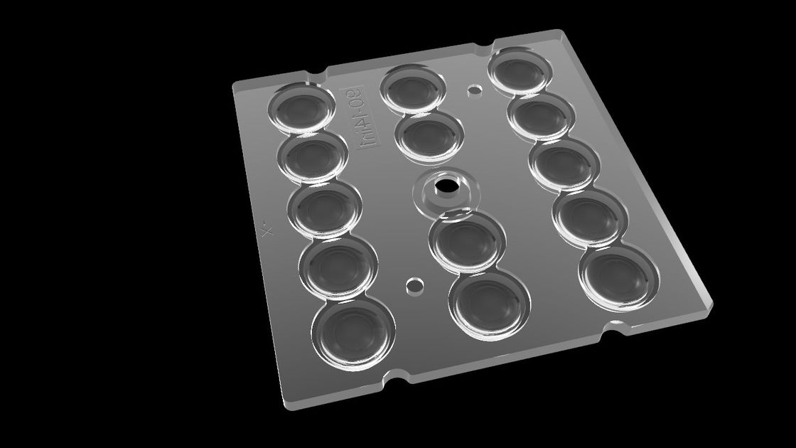 14 LEDの照明のための1 PMMAの光学に付き、トンネルの照明のための90度LEDレンズの配列